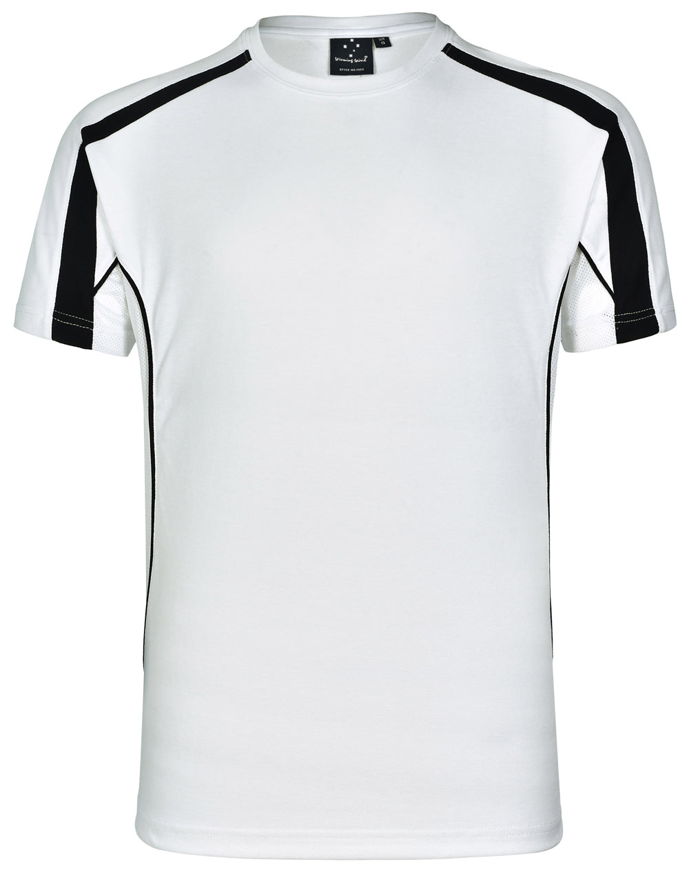 Men's Truedry Fashion S/S T-shirt - TS53 - White / Navy