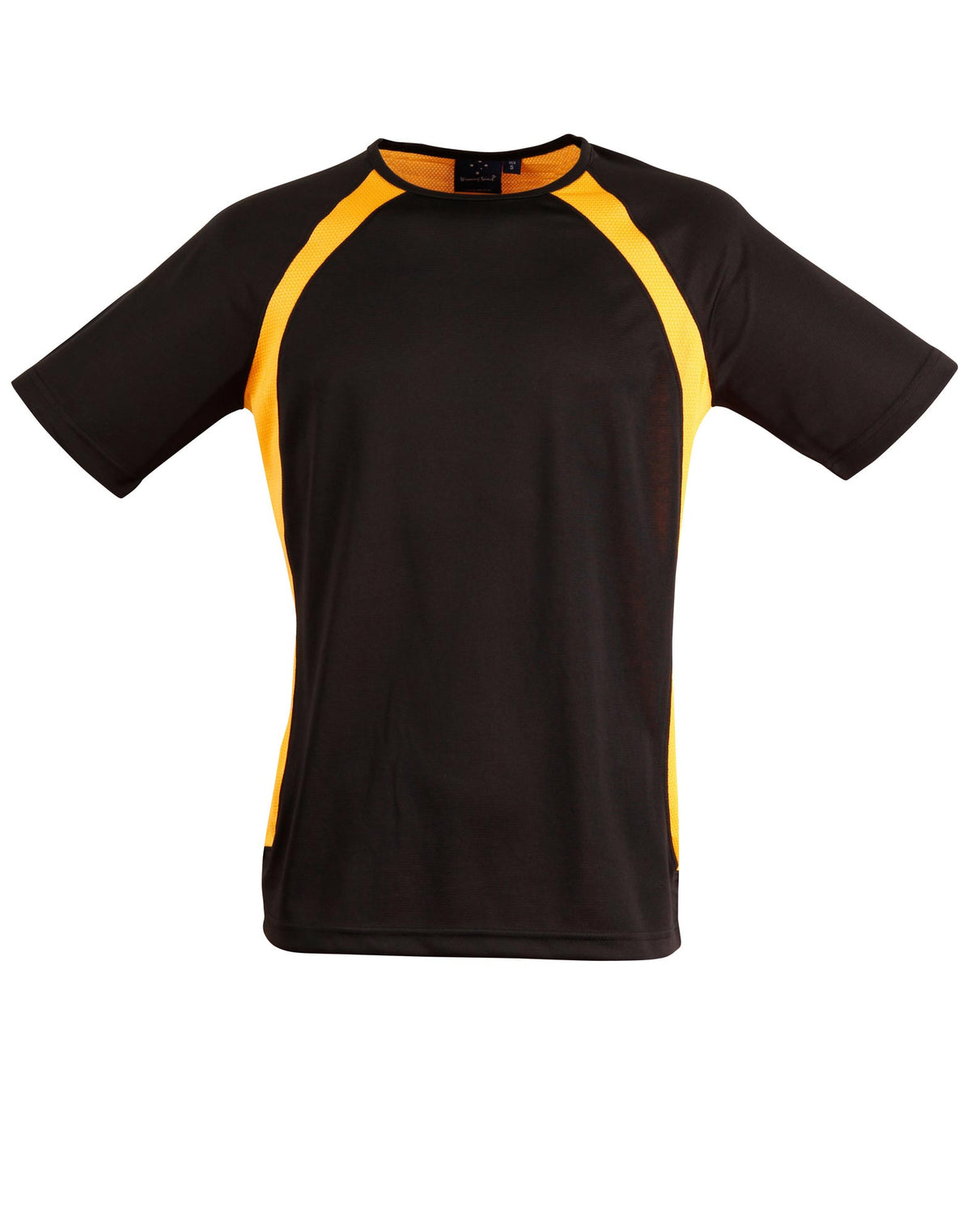 Men's Premier Tee Shirt - TS71 - Black / Gold