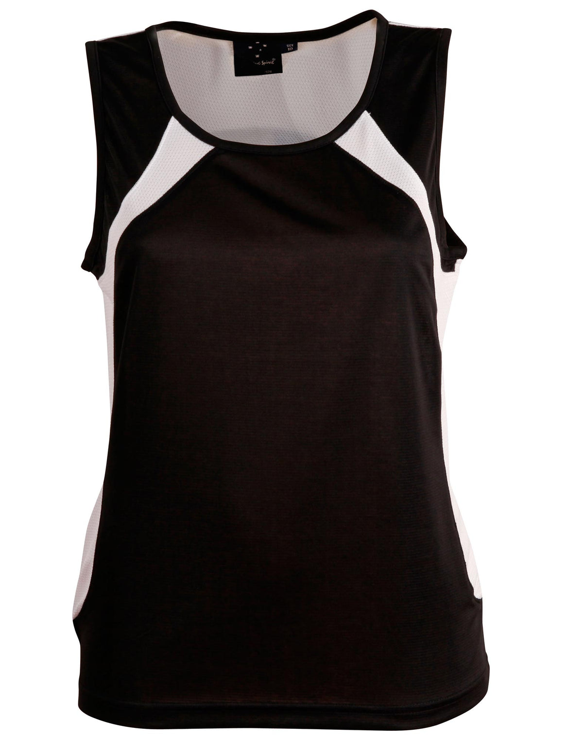 Ladies' Sprint Singlet - TS74 - Black / White
