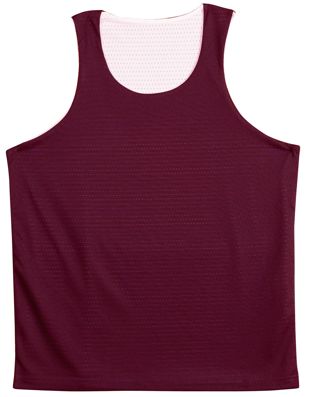 Kid's Basketball Singlet - TS81K - Maroon / White