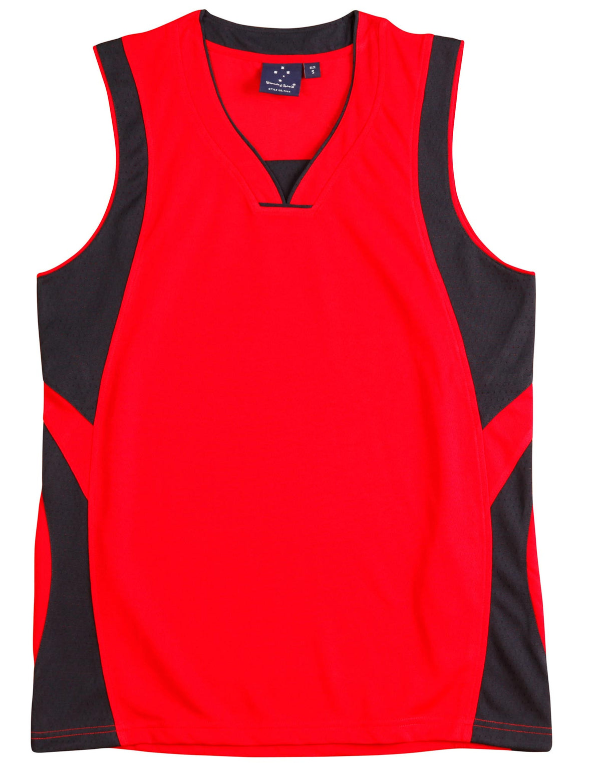 Kid's Basketball Singlet - TS83K - Red / Navy