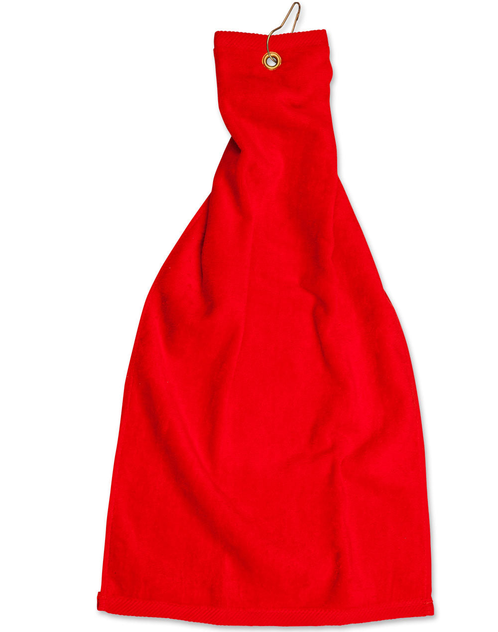 Golf Towel Eyelet Hook 38 X 65 Cm - TW01A - Red