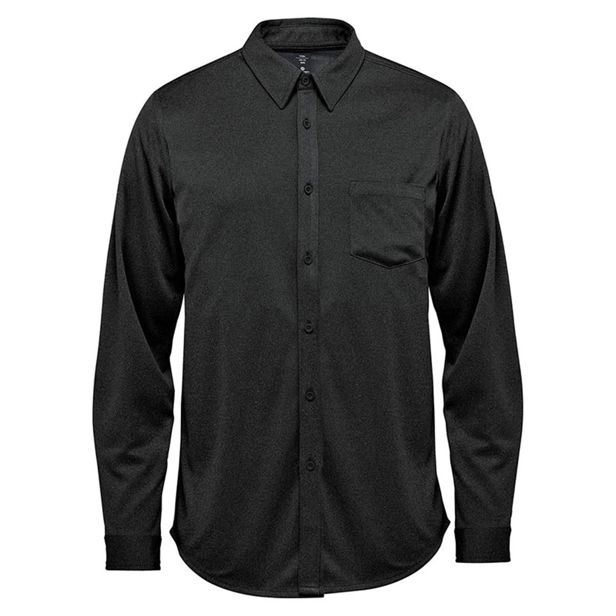 Men's Montauk Long Sleeve Shirt - Black - Front