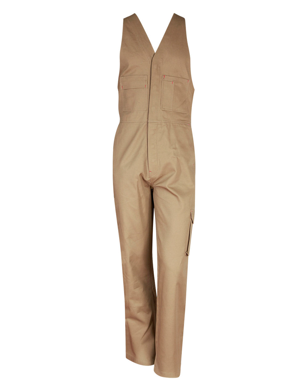 Men's Cotton Drill Action Back Overall-Regular - WA01 - Khaki