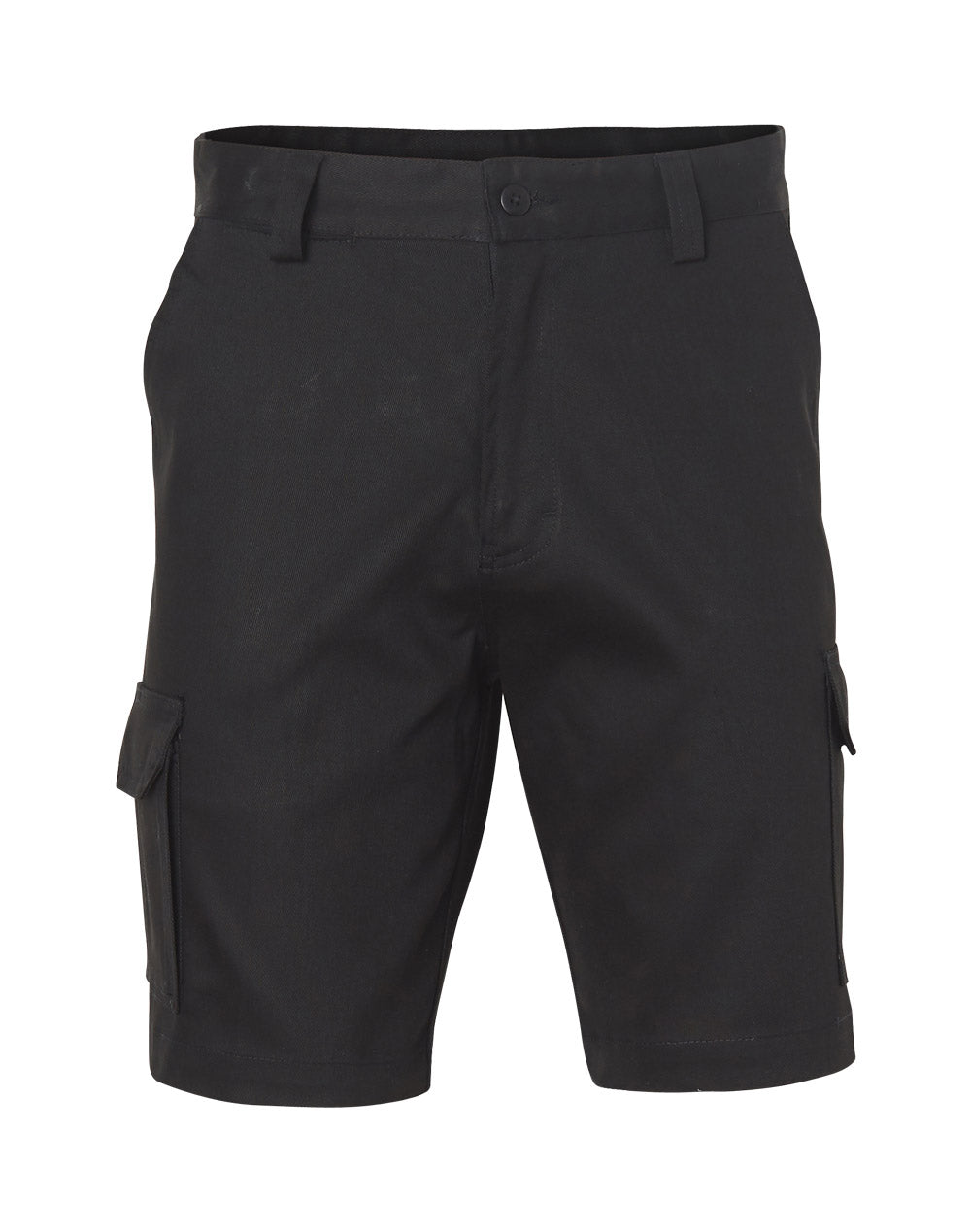 Mens Hvy Cotton Pre-Shr Drill Short - WP06 - Black