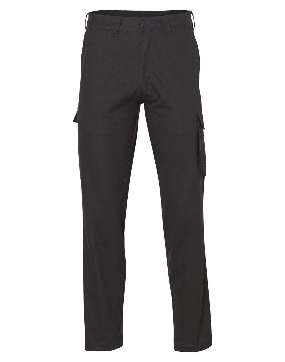 Drill Pant Pockets On Leg / Stout Fit - WP08 - Black