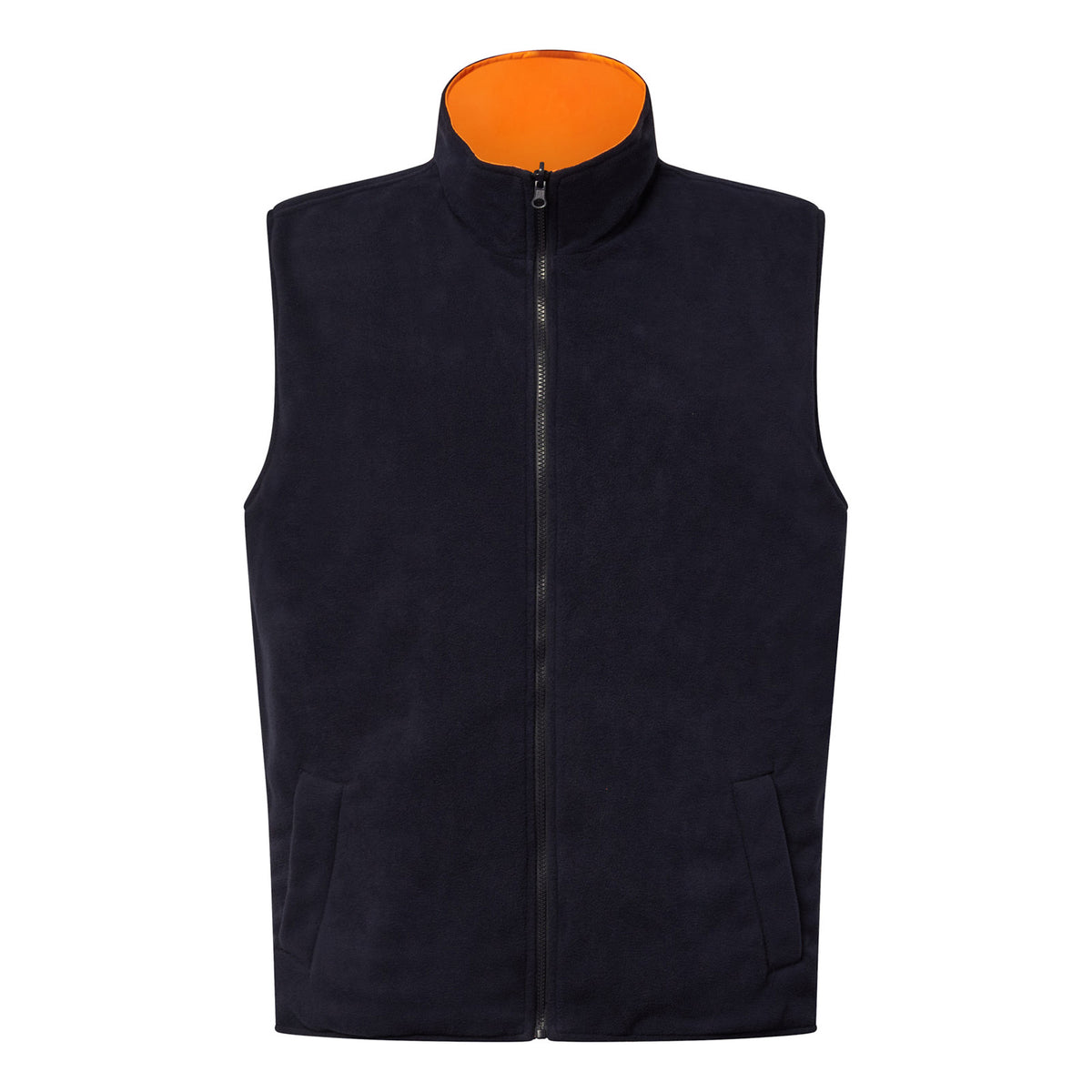 Nsw Rail Hi Vis Reversible Fleece Reflective Vest With X-Pattern Tape - view