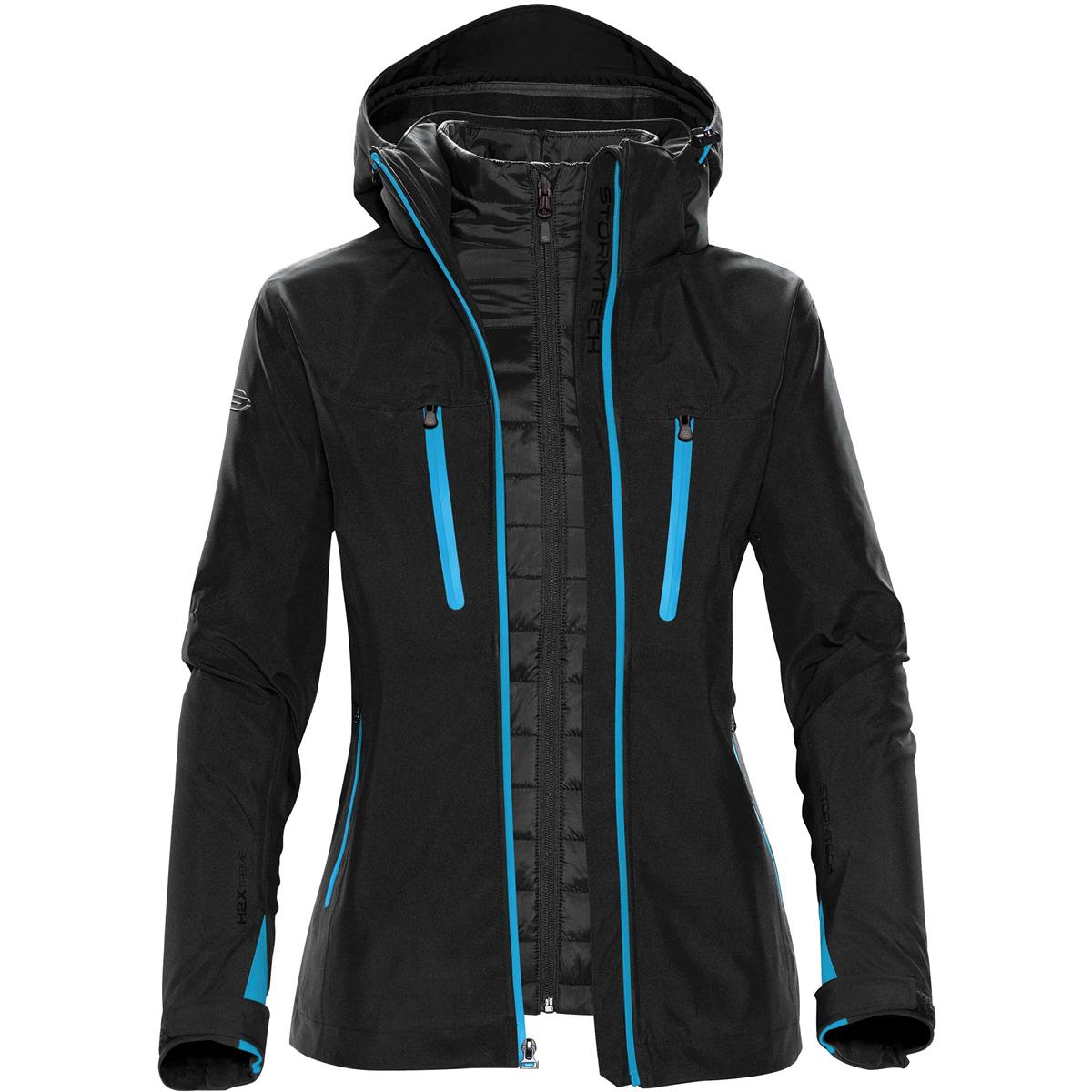 Women's Matrix System Jacket - Black / Electric Blue - Front