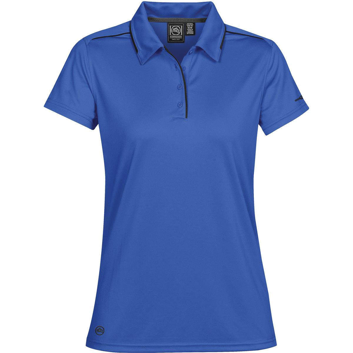 Women's Inertia Sport Polo - Royal / Black - Front