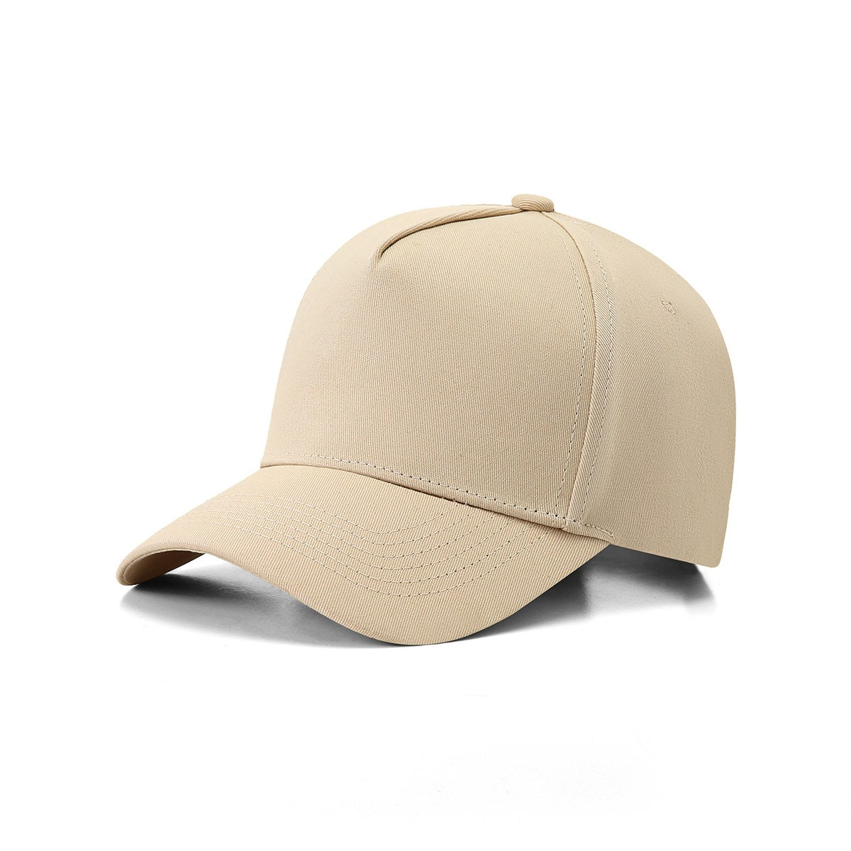 Heavyweight 280gsm 100% cotton drill 5 panel cap - Natural