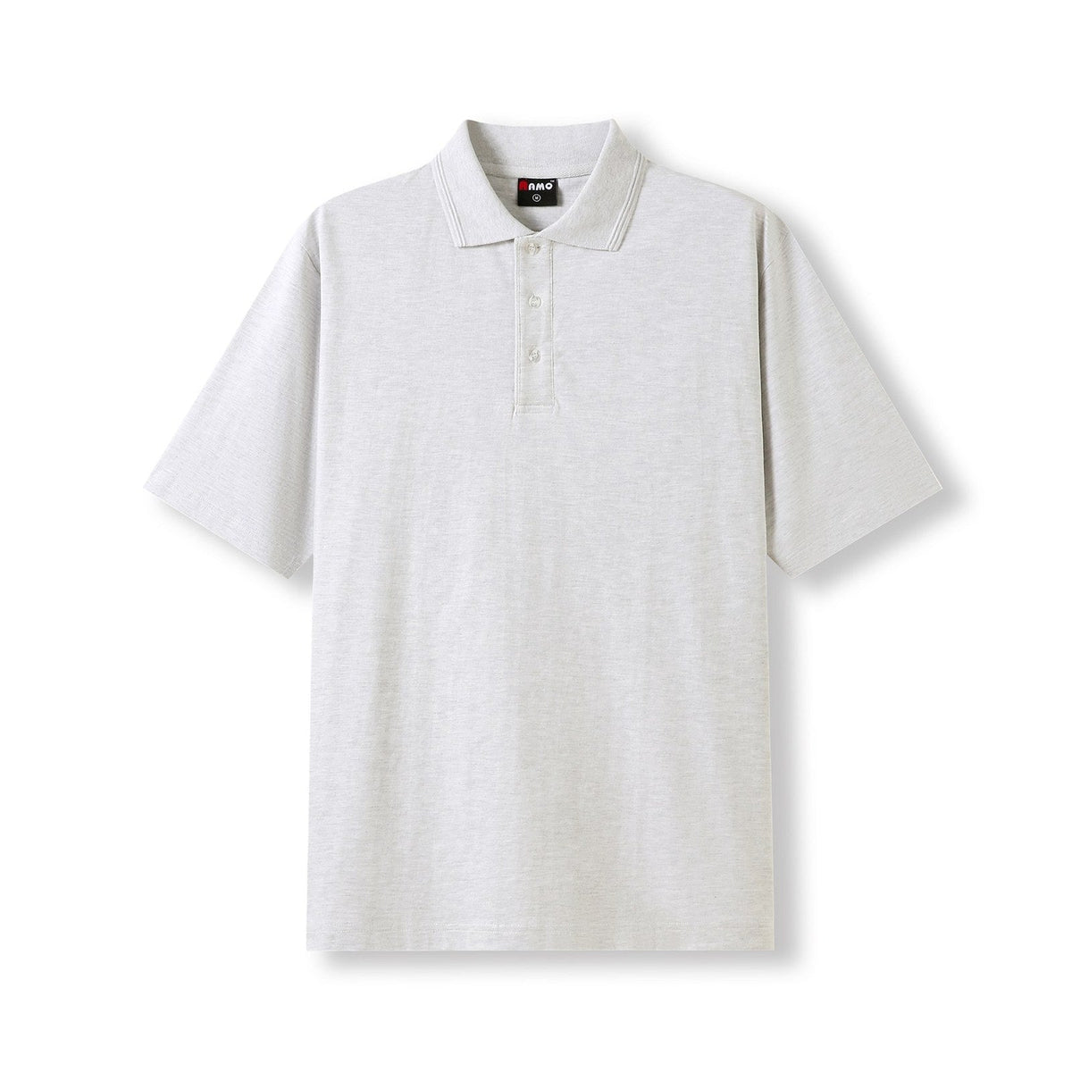 Men's 100% Cotton Jersey Polo - Snow Marl
