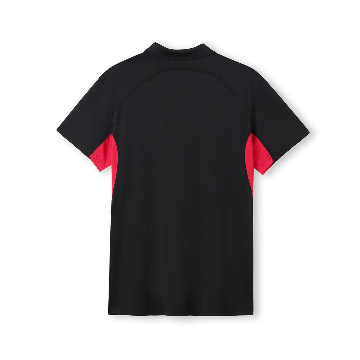 Men's Accelerator Polyester Polo - Black/Red - Back