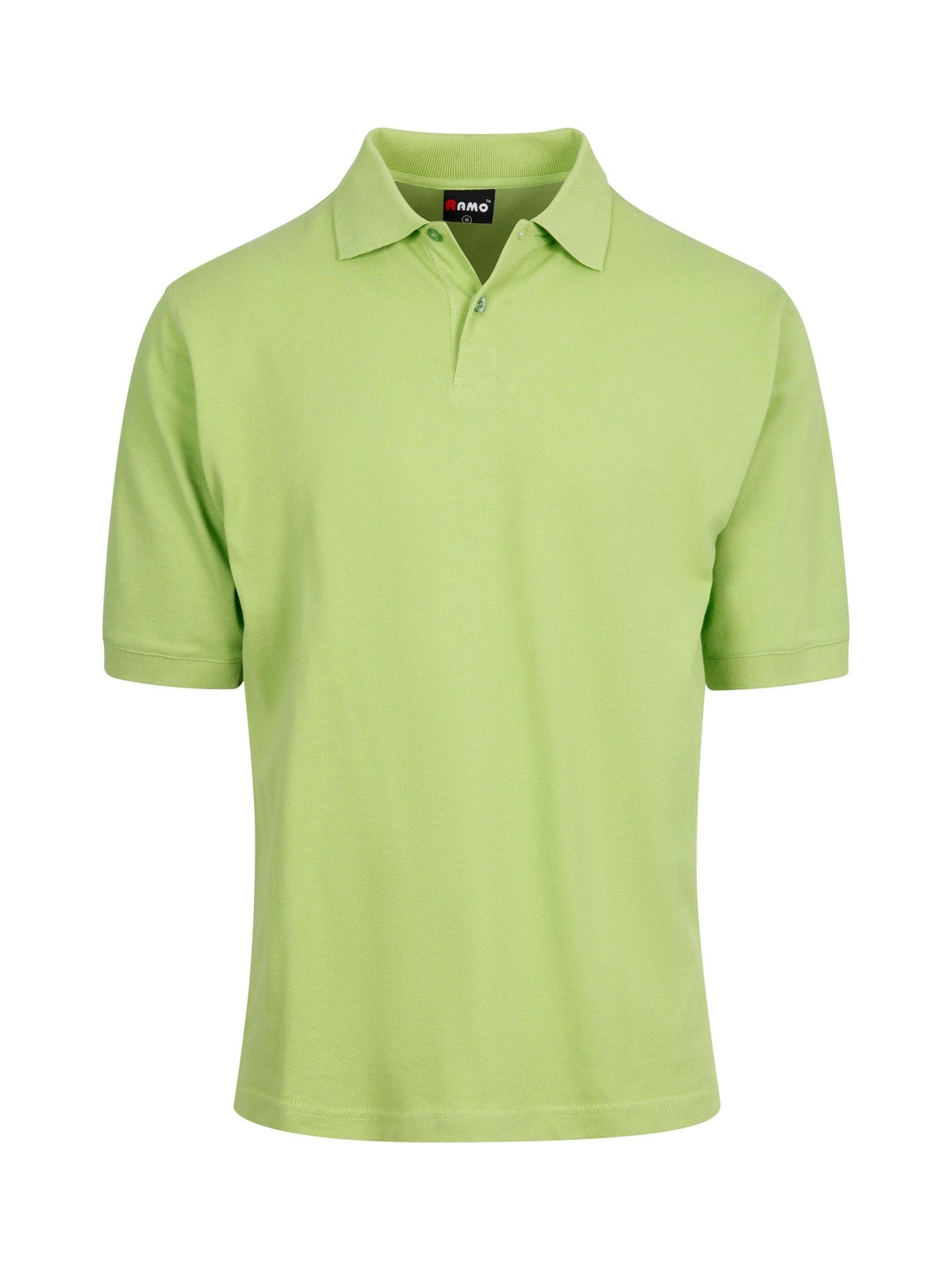 Men's Cotton Pigment Dyed Polo - Lime - Front