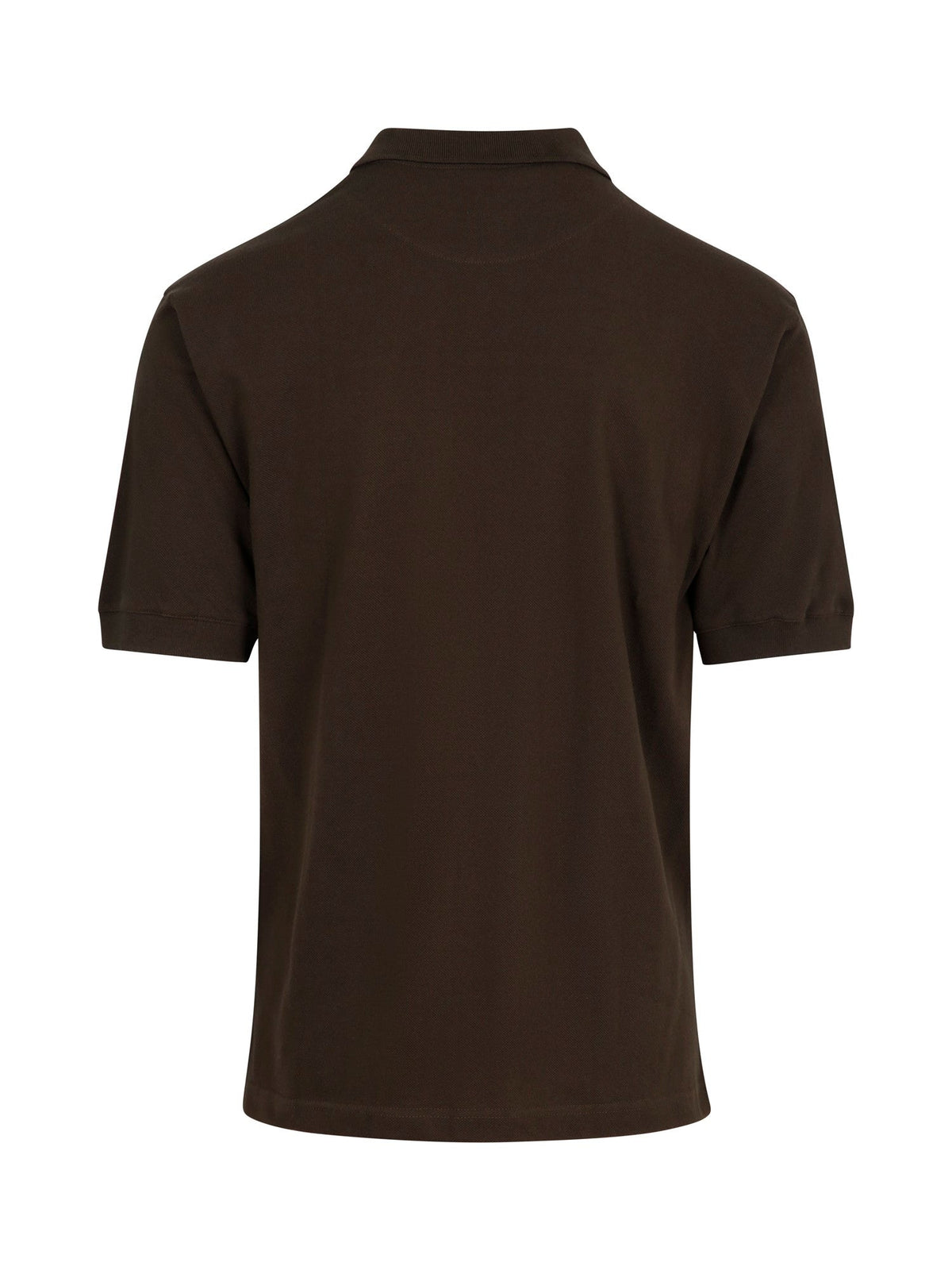 Men's Cotton Pigment Dyed Polo - Olive - Back