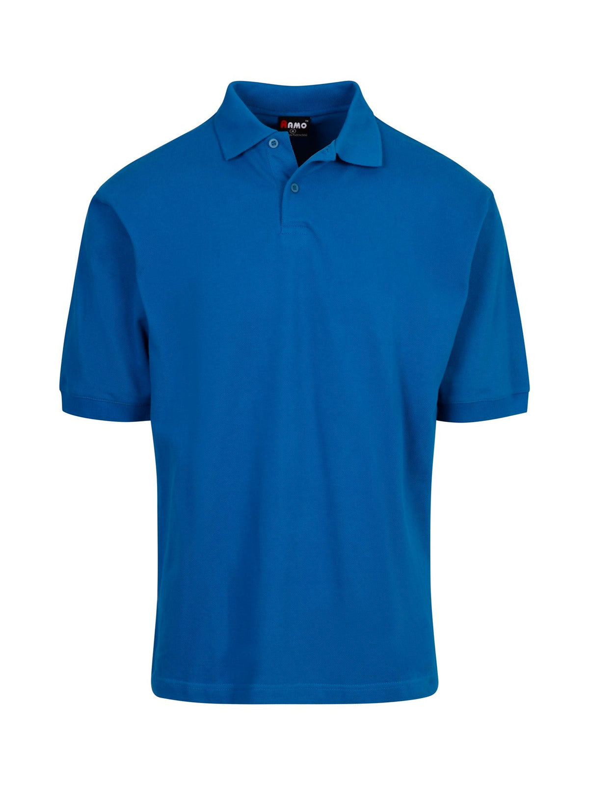 Men's Cotton Pigment Dyed Polo - Sapphire - Front