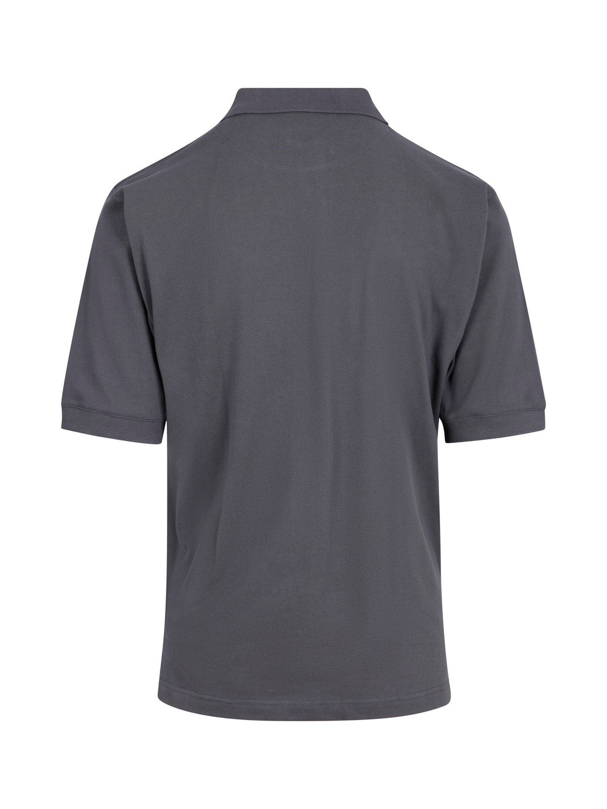 Men's Cotton Pigment Dyed Polo - Steel Blue - Back