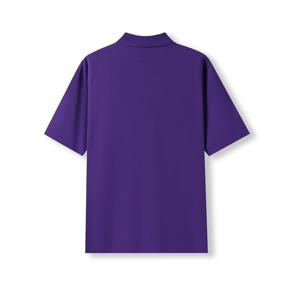 Men's Cotton Pique Knit Polo - Grape - Back