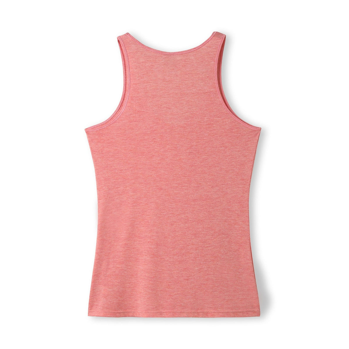 Womens American Style Singlet - Coral Red Marl - Back