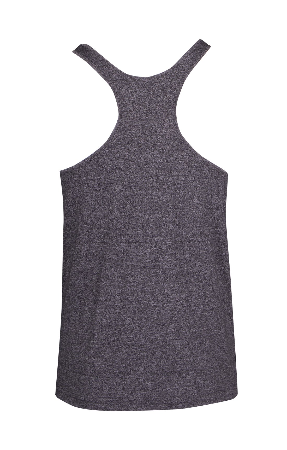 Mens Greatness Athletic T-back Singlet - Dark Heather - Back