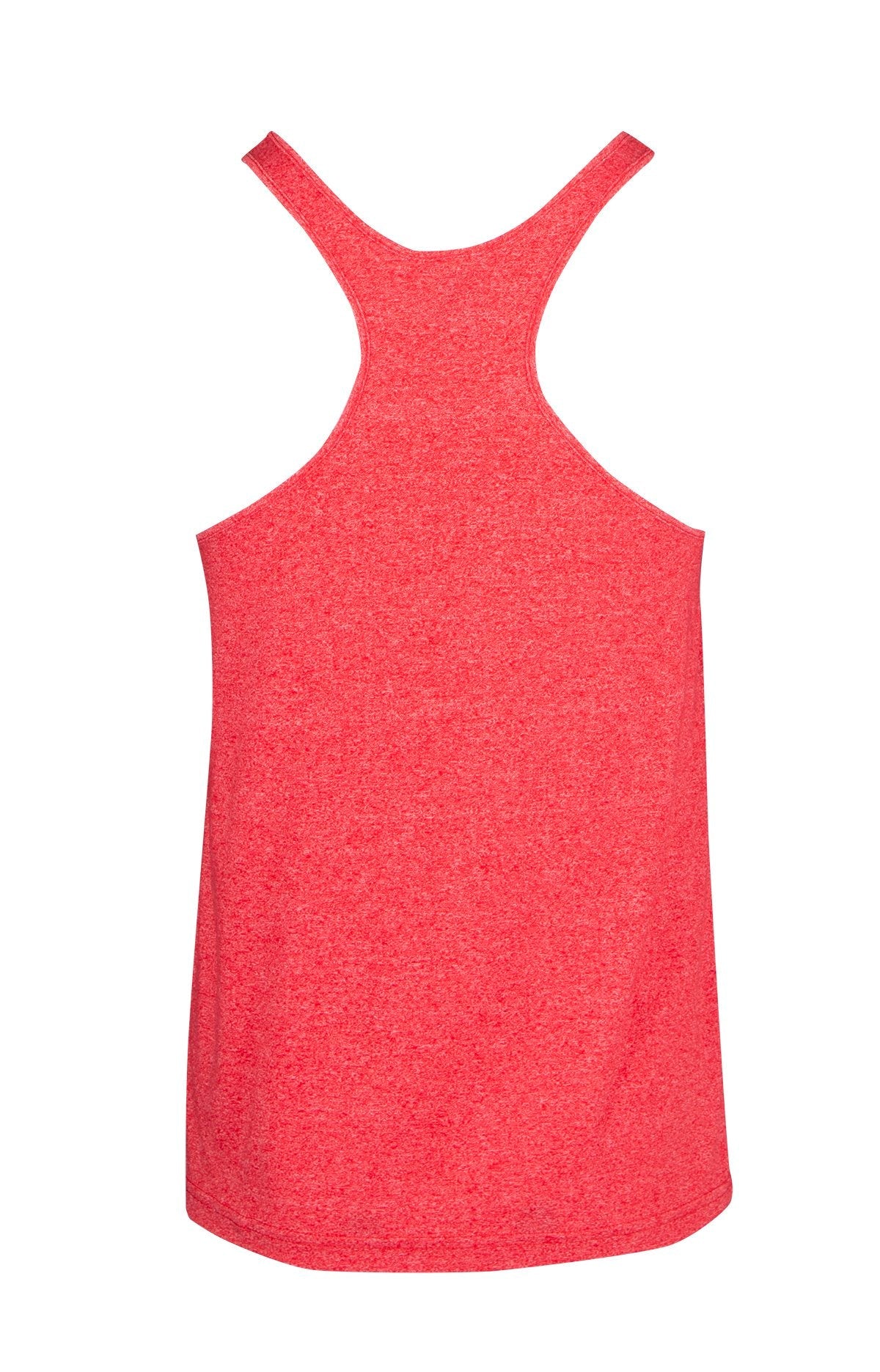 Mens Greatness Athletic T-back Singlet - Red Heather - Back