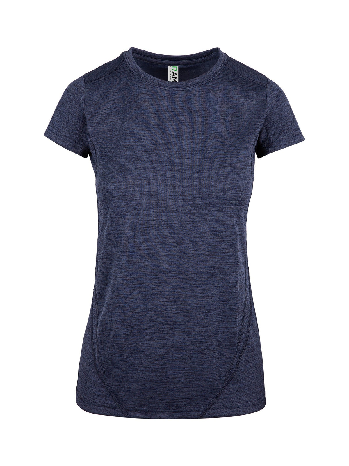 Women's Challenger 100% polyester T-shirt - Navy Marl - Front