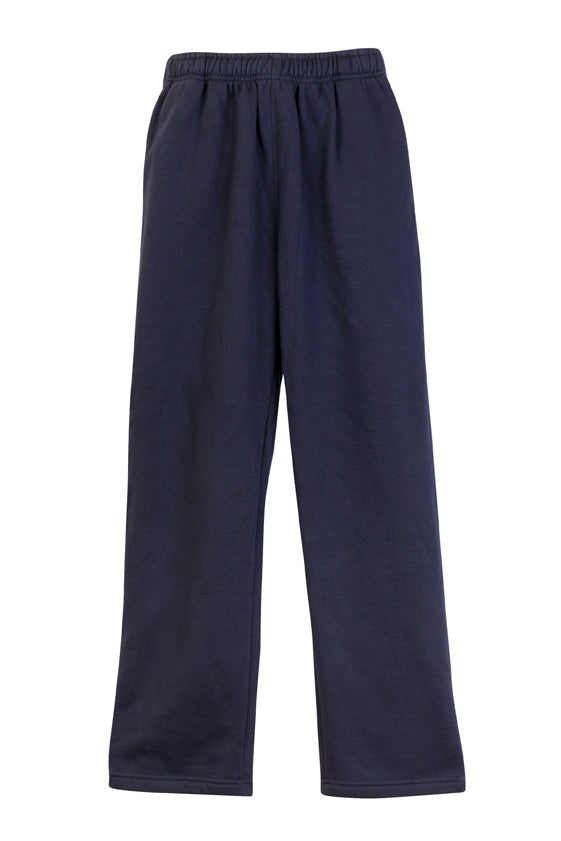 Mens Fleece Track Pants - Navy Blue - Front