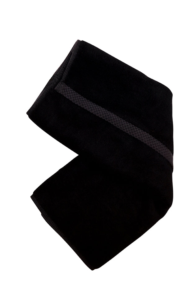 Bamboo Hand Towel - Black - Front