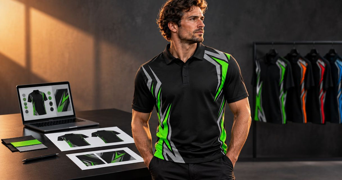 Sublimated polo shirts: choosing sponsor logo positions