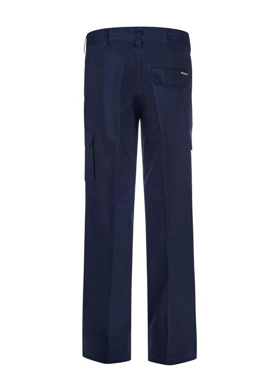 Ladies Mid Weight Cargo Cotton Drill Trouser - Navy - View