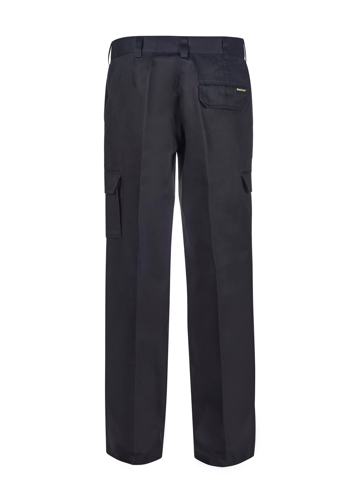 Ladies Mid Weight Cargo Cotton Drill Trouser - Black - View