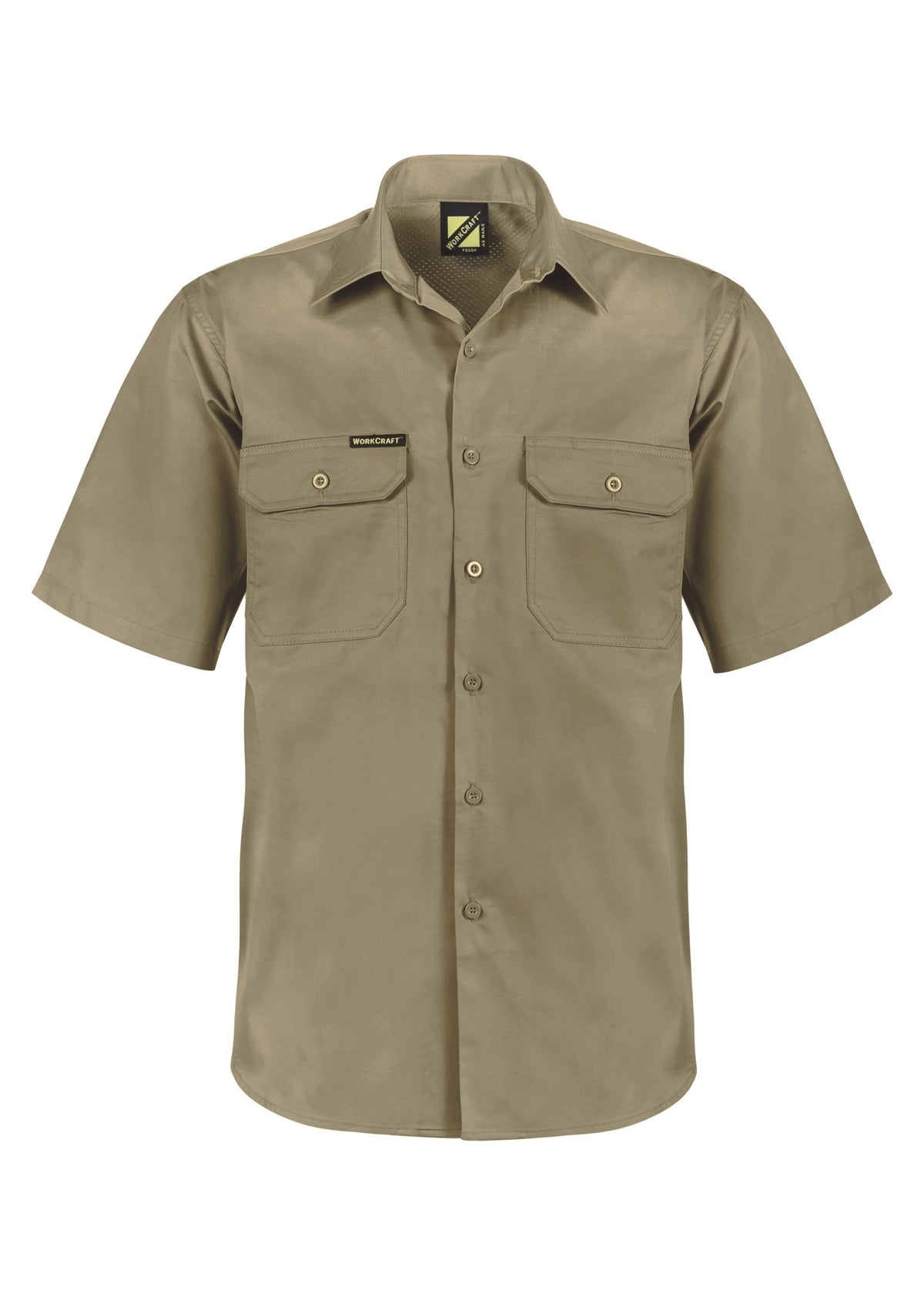 Lightweight Short Sleeve Vented Cotton Drill Shirt