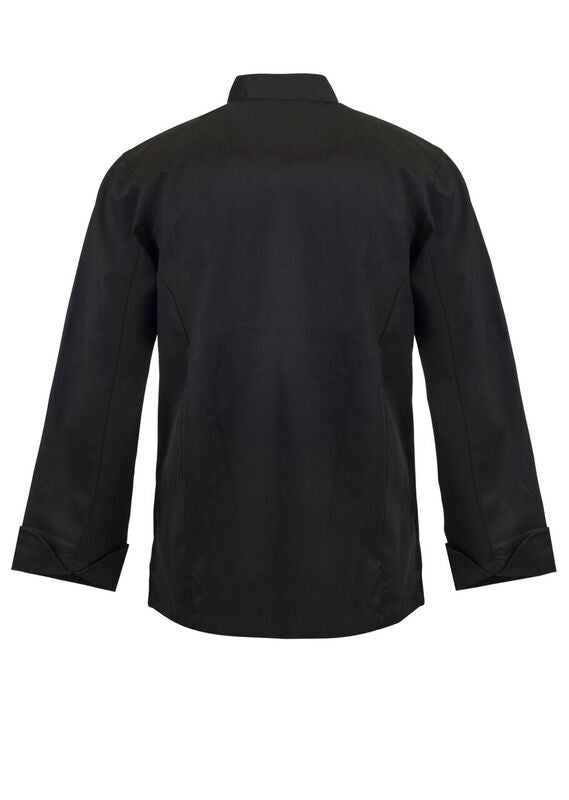 Lightweight Executive Long Sleeve Chefs Jacket - Black