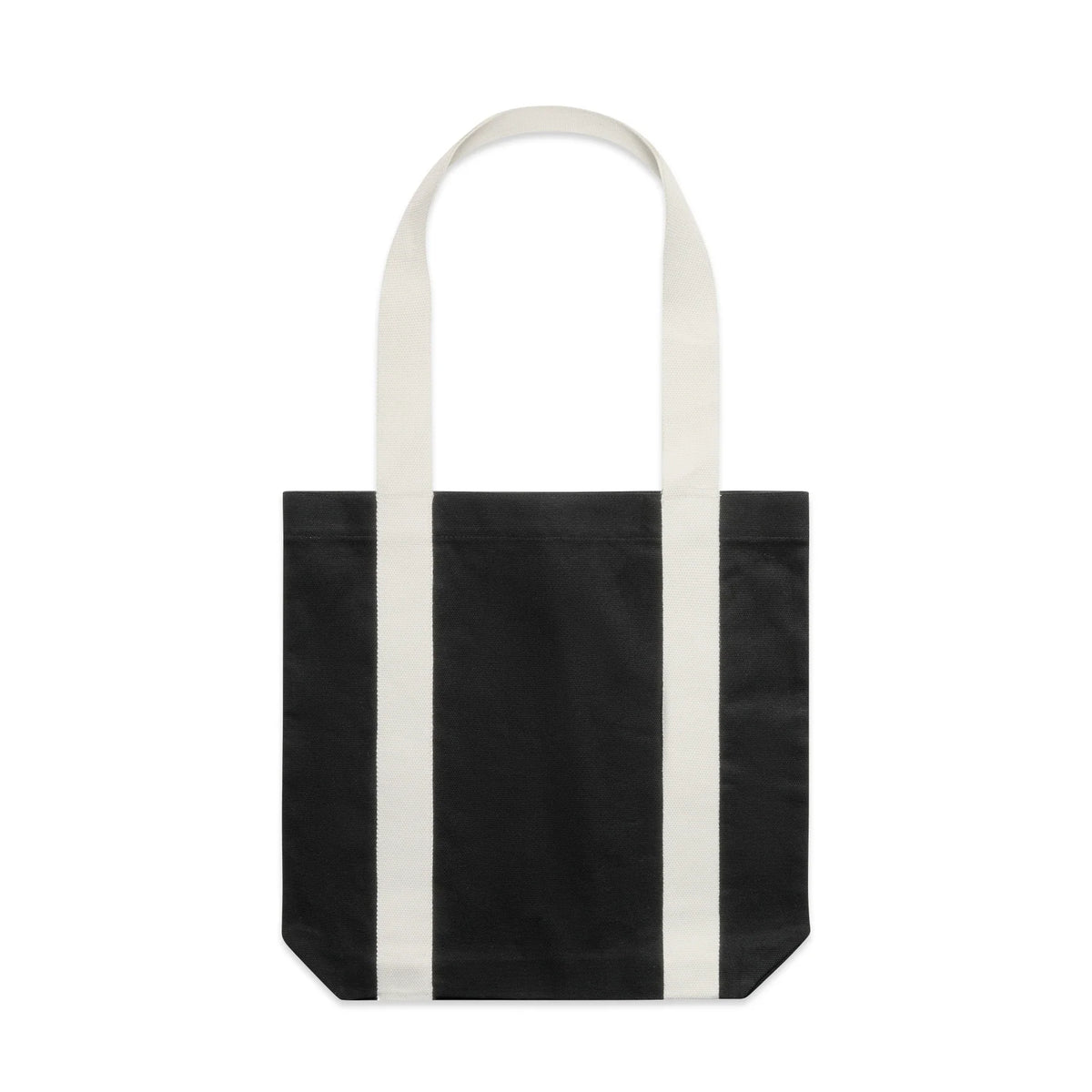 Two-Tone Carrie Tote 1008 - Black/Cream - Front
