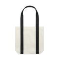 Two-Tone Carrie Tote 1008 - Cream/Black - Front