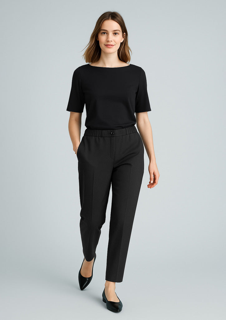 Cool Stretch Womens Ultra Comfort Waist Pant - Charcoal