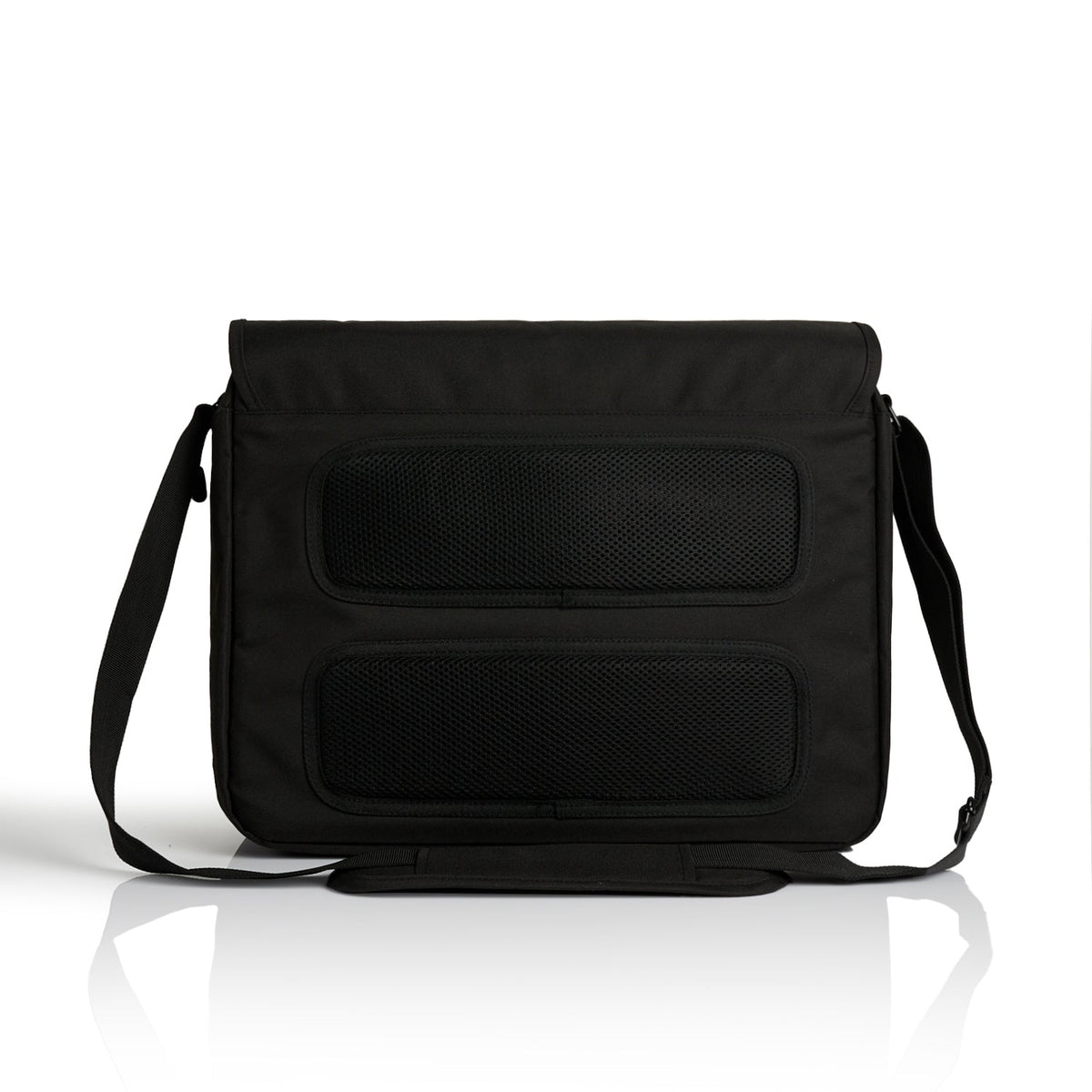 Recycled Messenger Bag 1027 - Black - Back