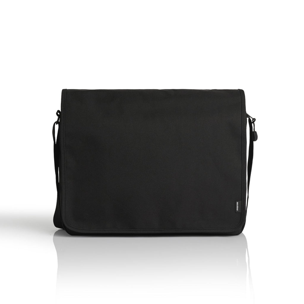 Recycled Messenger Bag 1027 - Black - Front