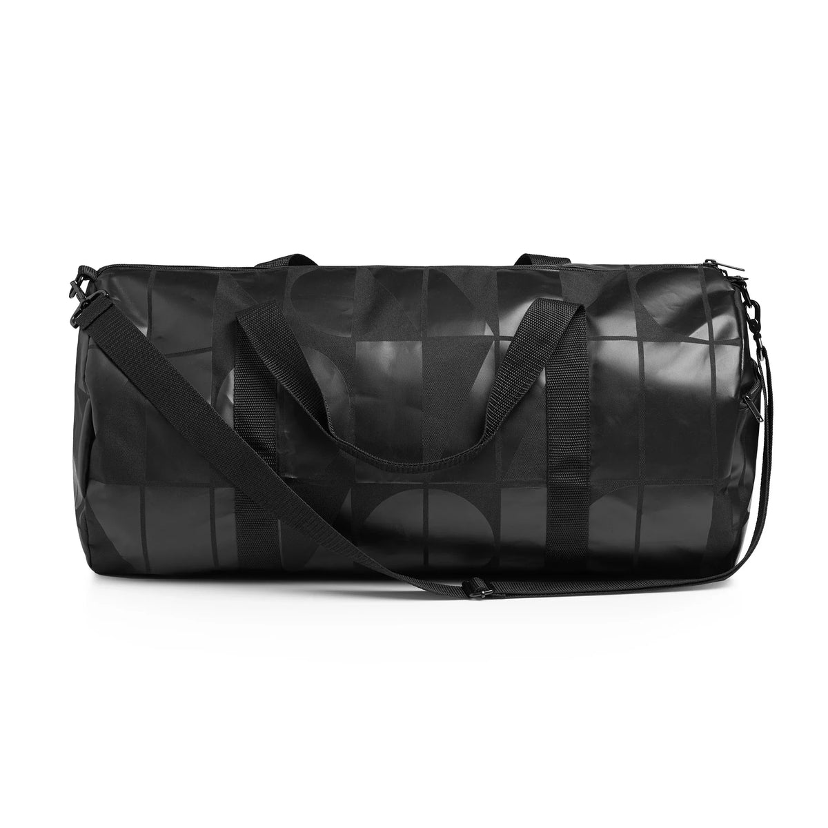 Area Pattern Duffel Bag 1035 - Black - Front