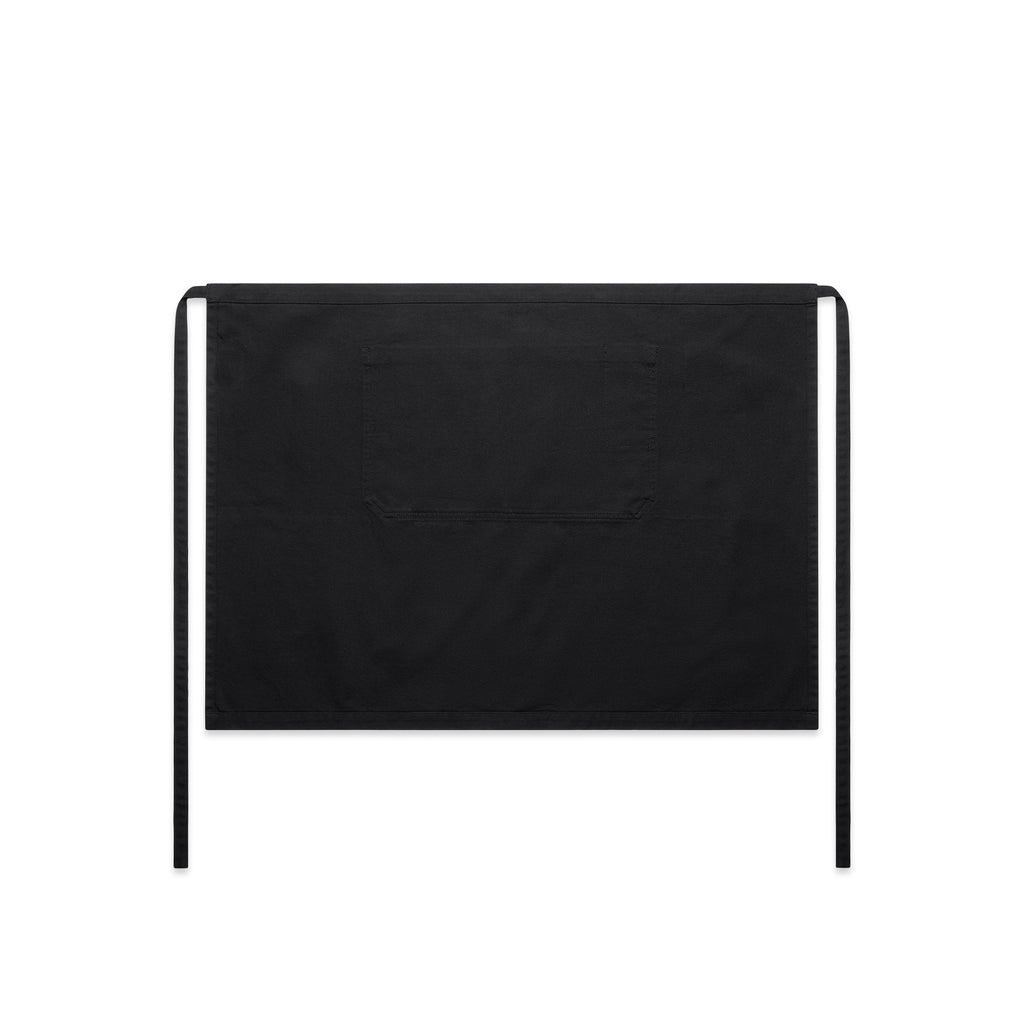 Canvas Half Apron 1081 - Black - Back