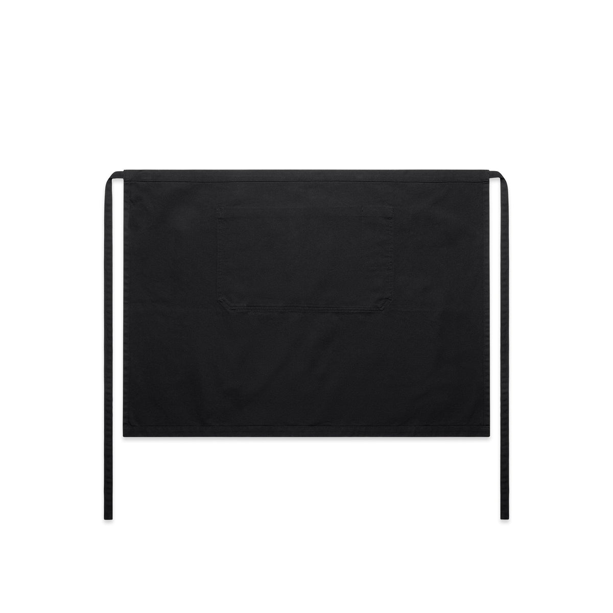 Canvas Half Apron 1081 - Black - Back