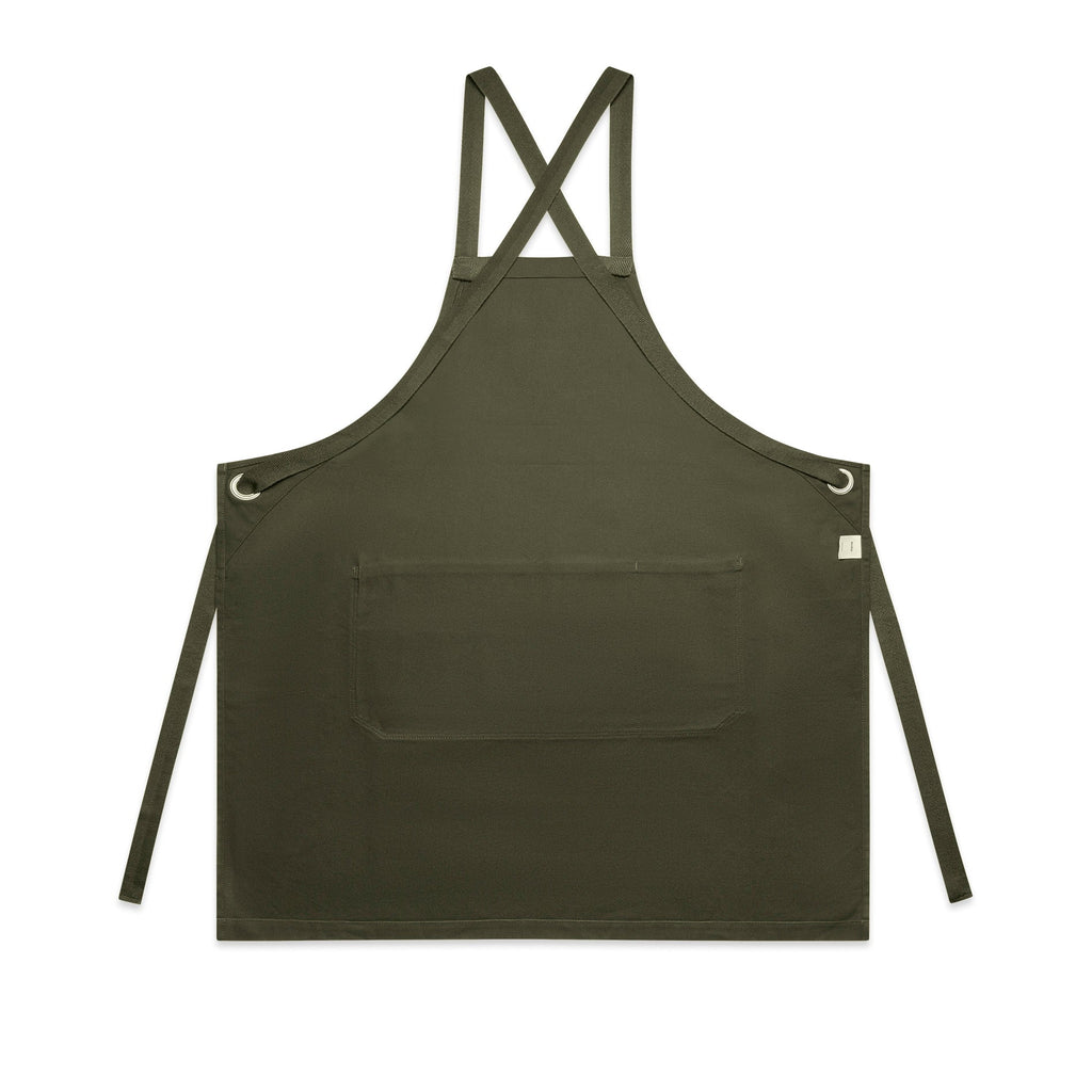 Carrie Apron 1082 - Army - Back