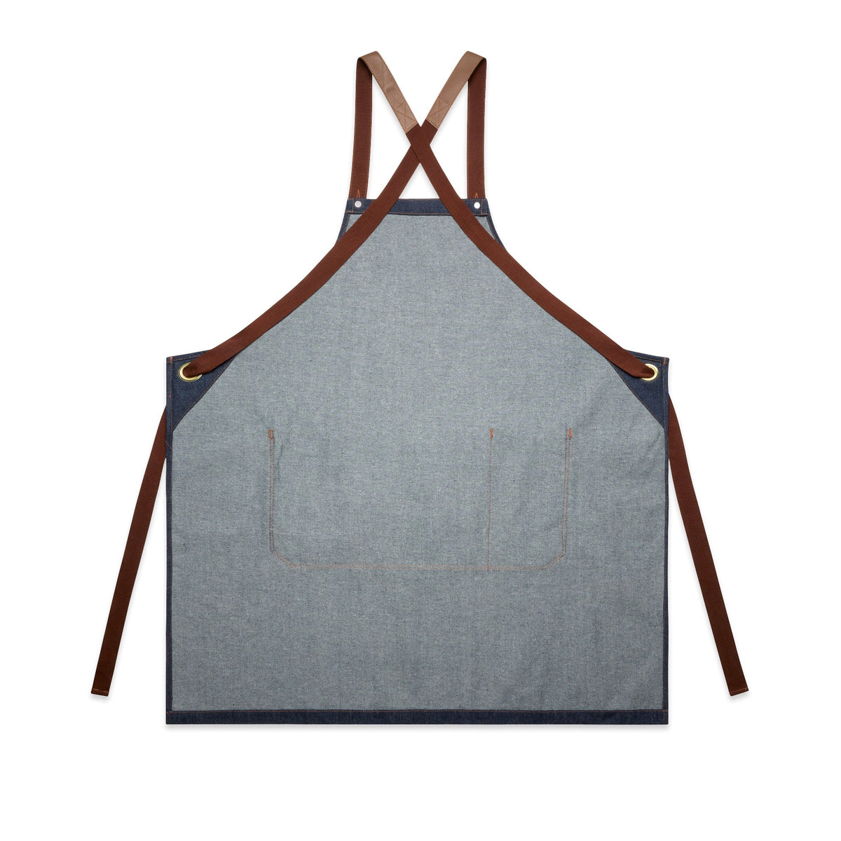 Denim Apron 1084 - Indigo - Back