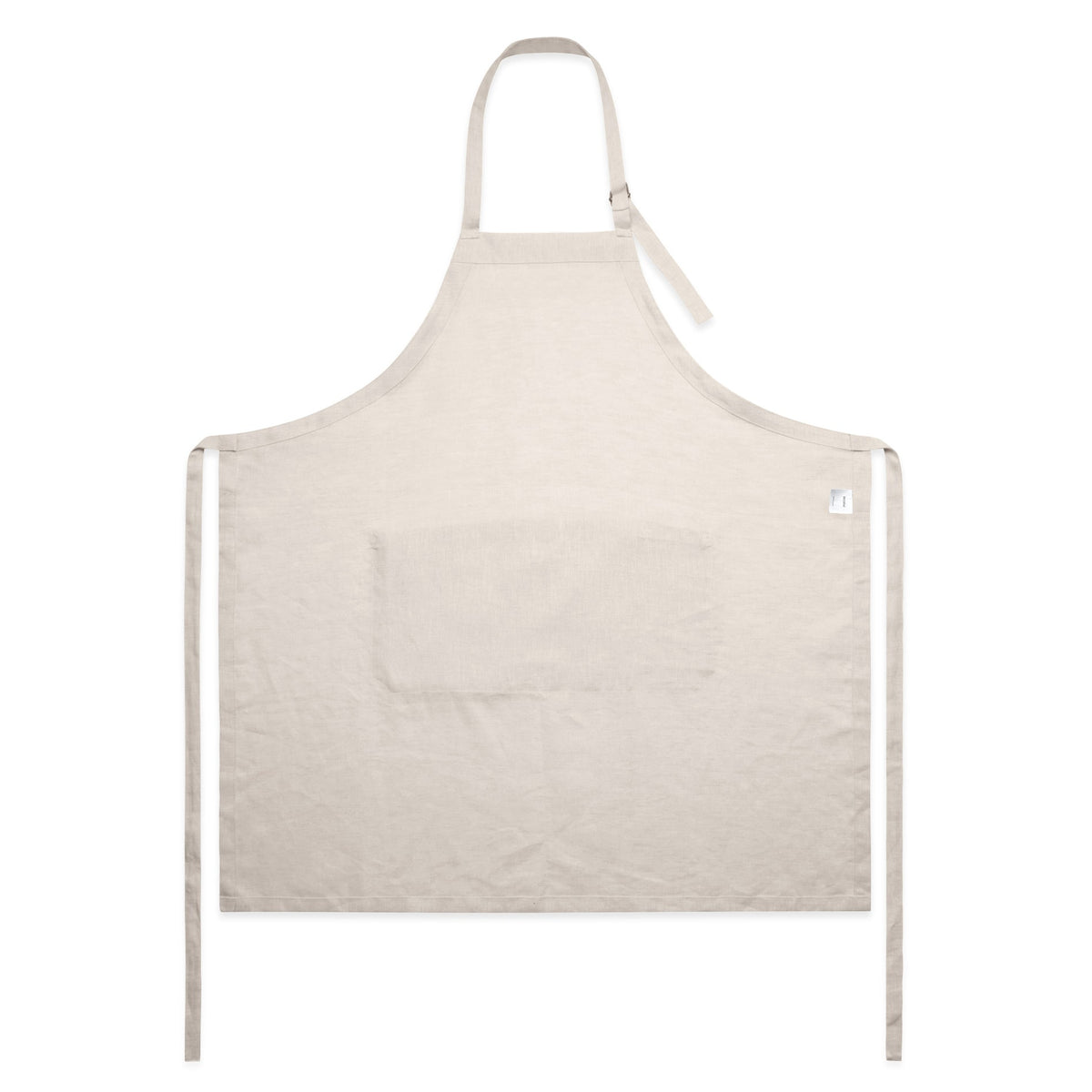 Linen Apron 1086 - Natural - Back
