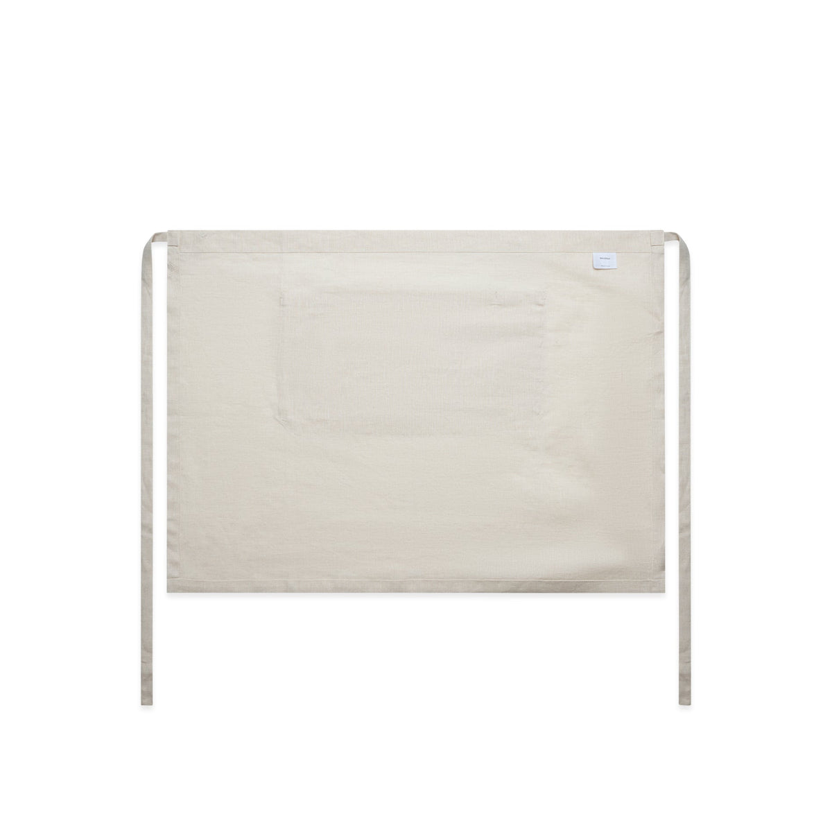 Linen Half Apron 1087 - Natural - Back