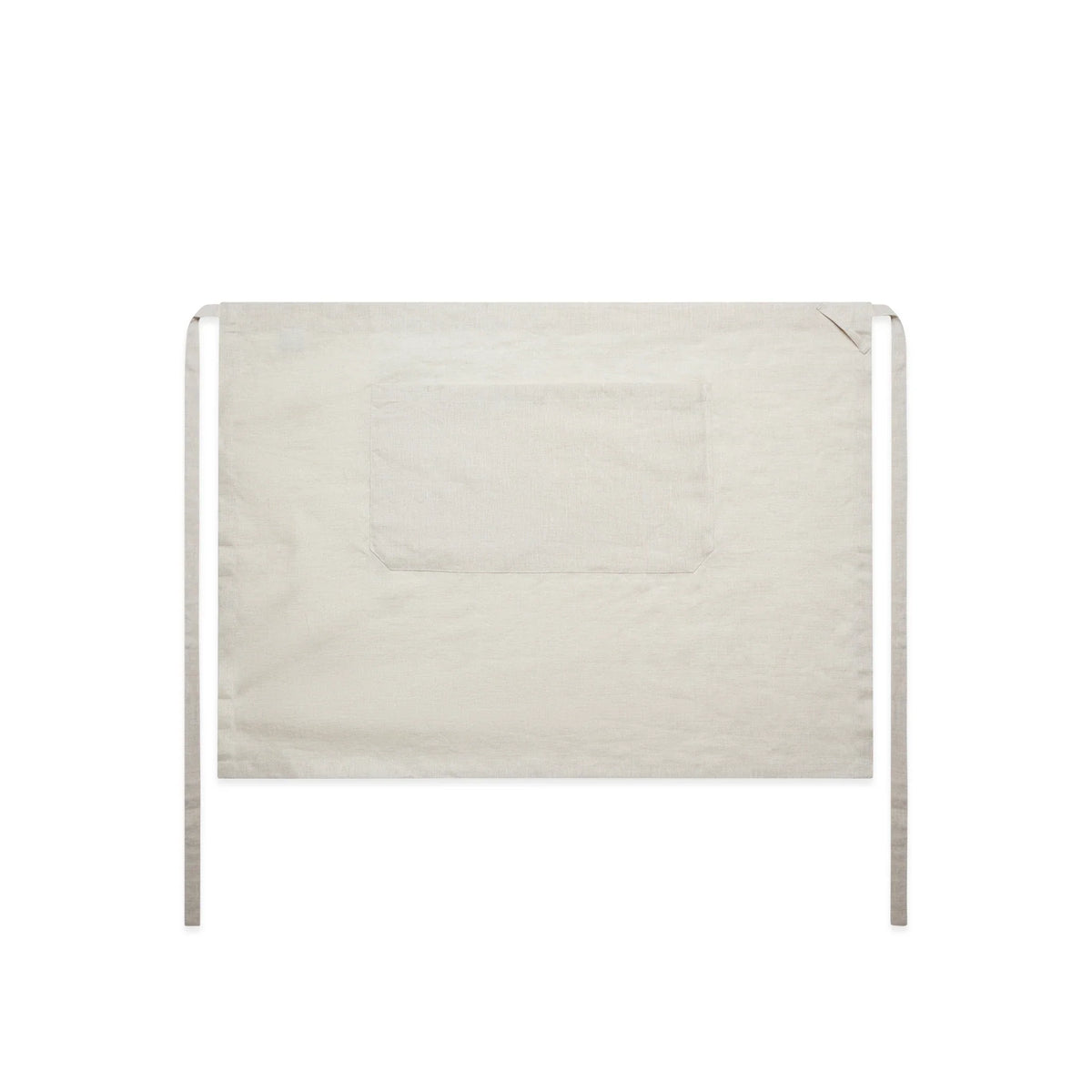 Linen Half Apron 1087 - Natural - Front