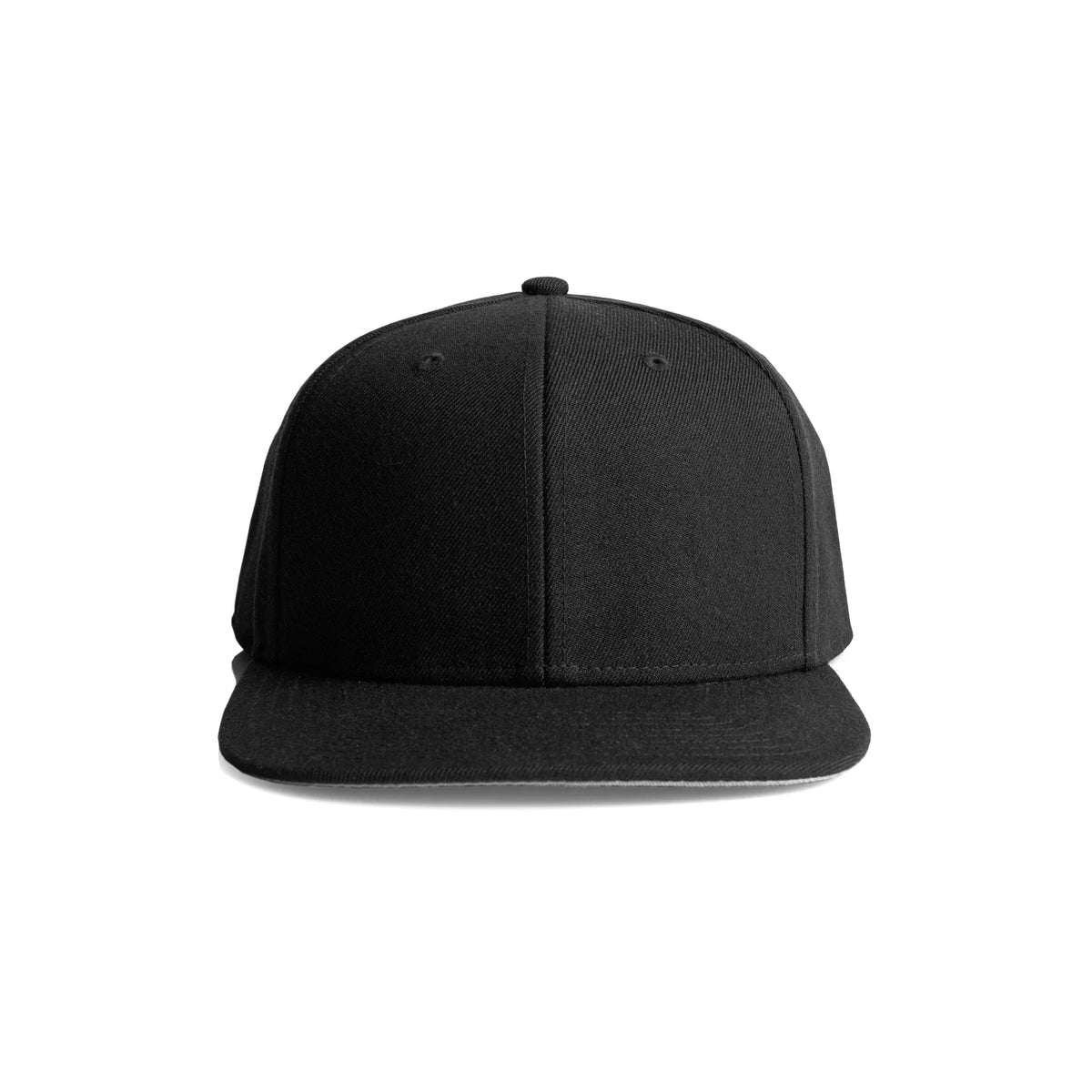 Stock Cap 1100 - Black - Front
