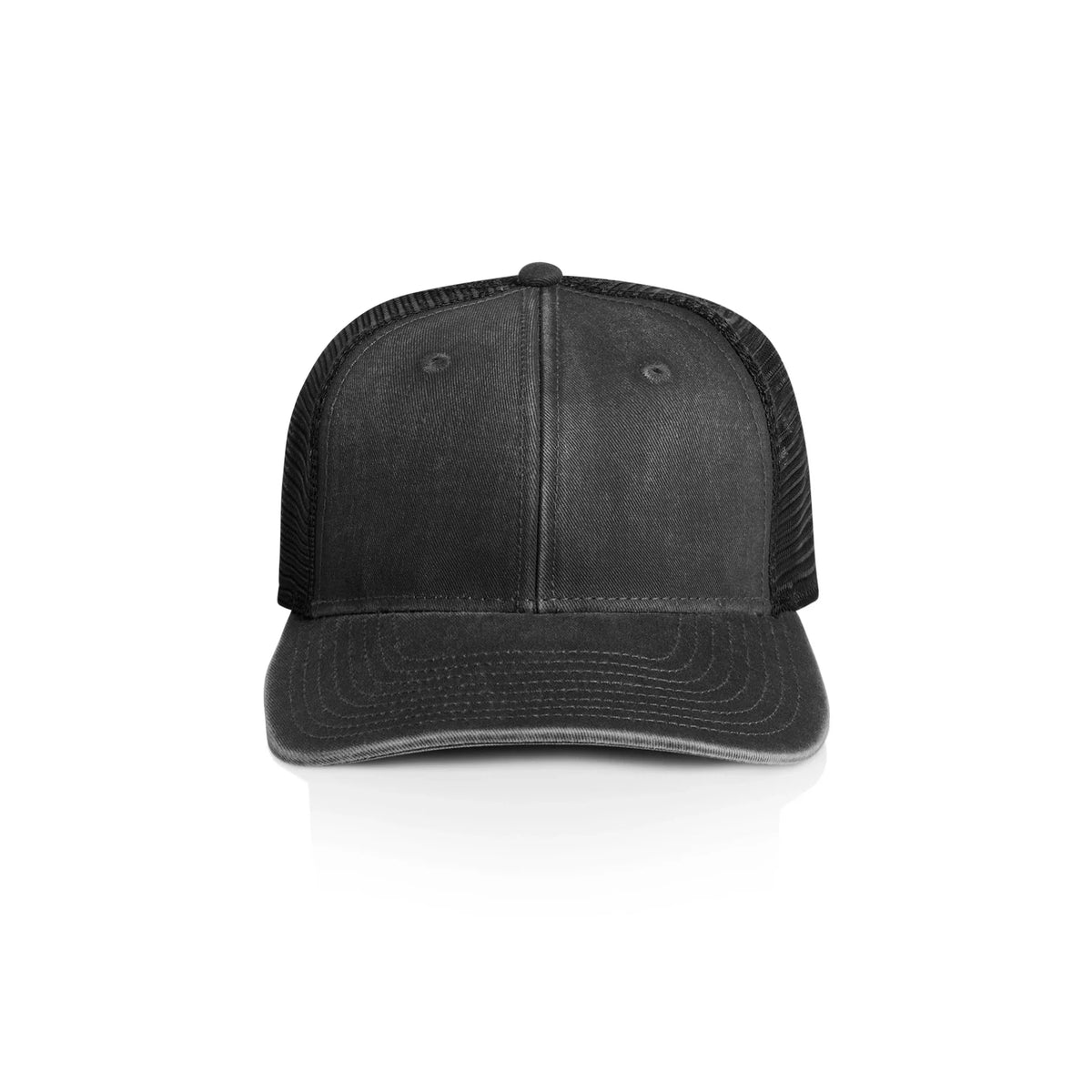 Stock Faded Trucker 1102 - Faded Black - Front