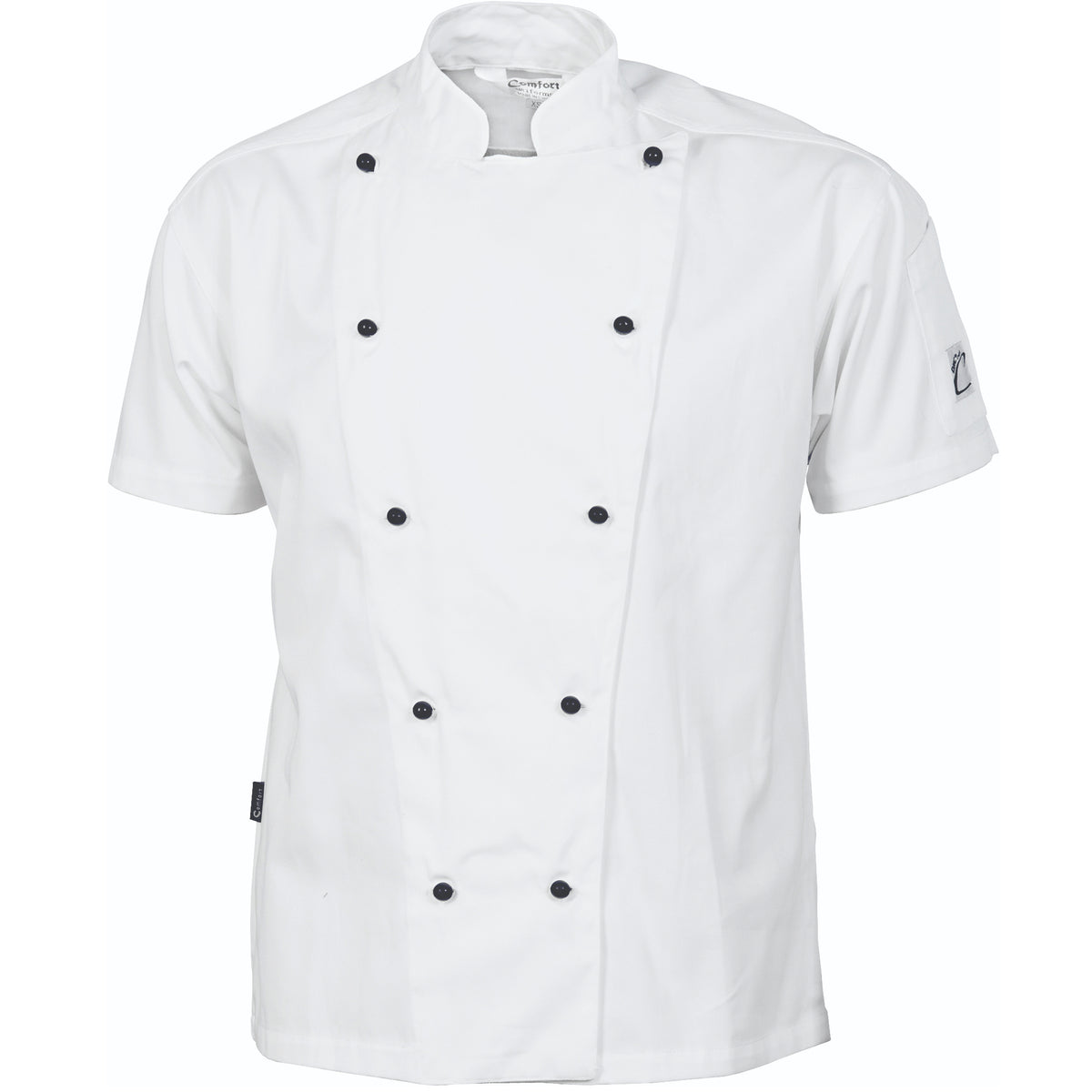 DNC Workwear Cool-Breeze Cotton Chef Jacket - Short Sleeve 1103