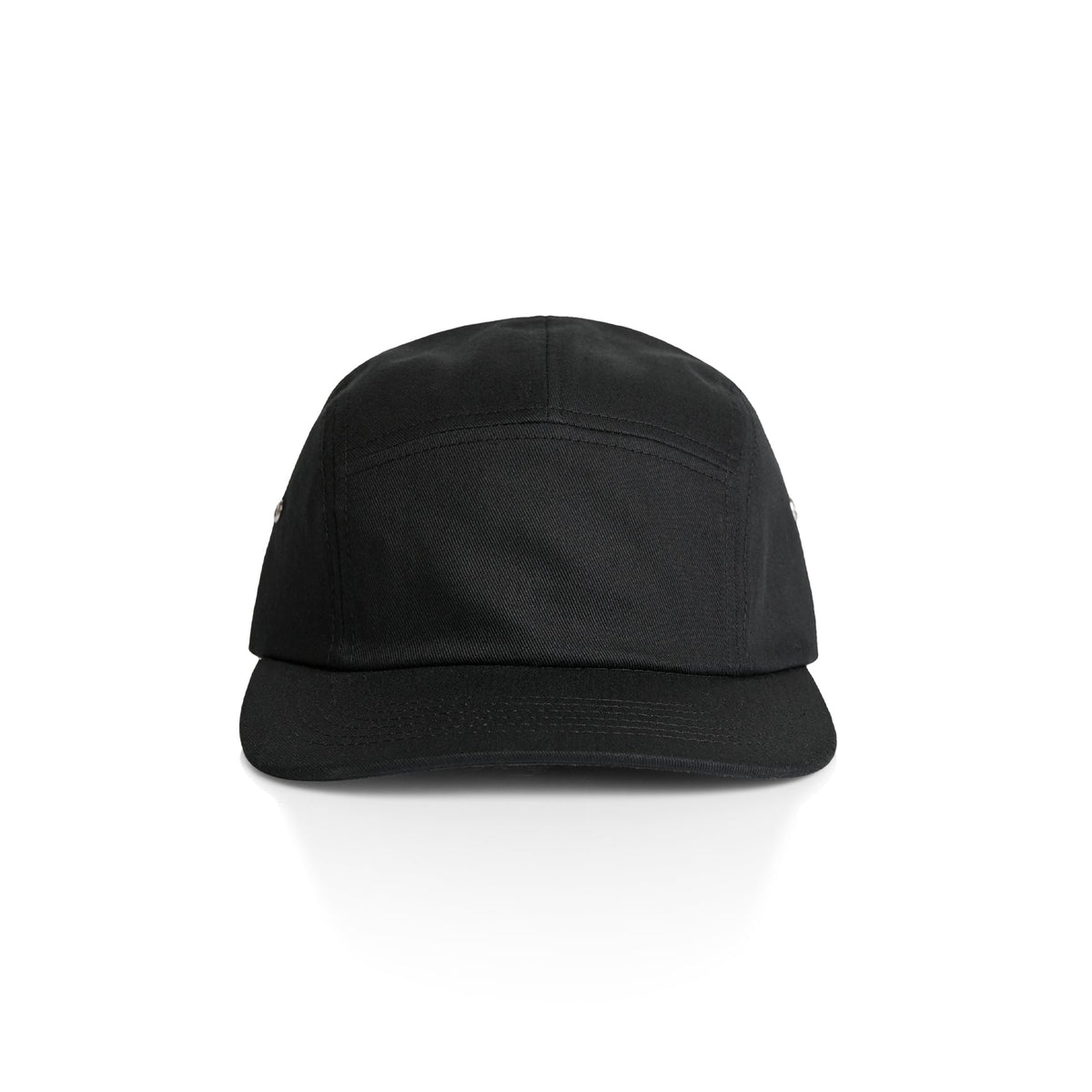 Finn Five Panel Cap 1103 - Black - Front
