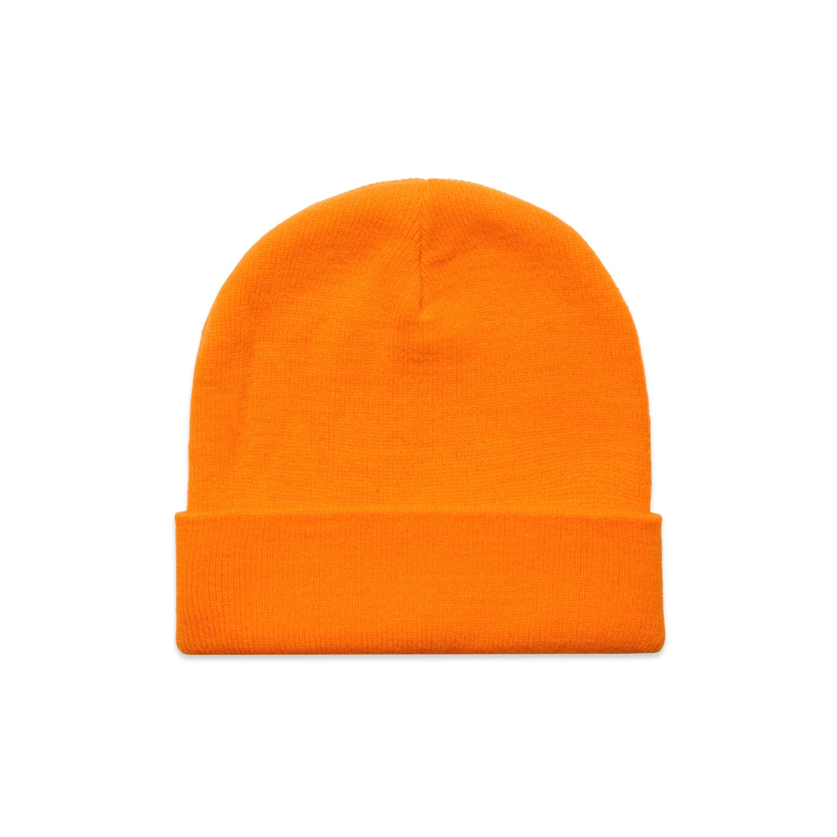 Cuff Safety Beanie 1107F - Safety Orange - Front